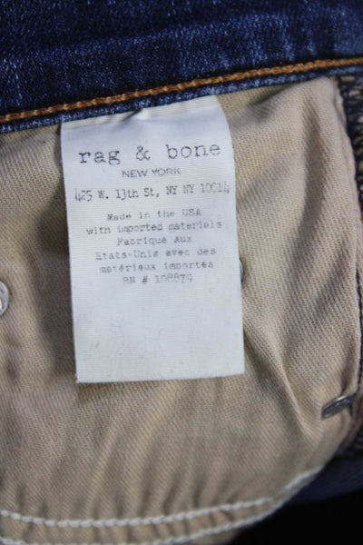 Rag & Bone Jean Womens High Rise Straight Capri Cropped Jeans Blue Size 27 Lot 2