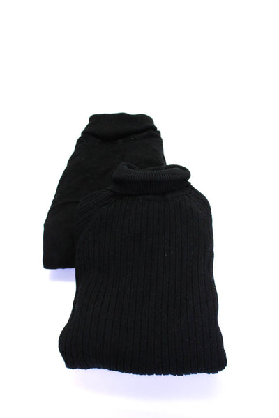 Zara Womens Ribbed Pullover Turtleneck Sweater Black Size Small Medium Lot 2
