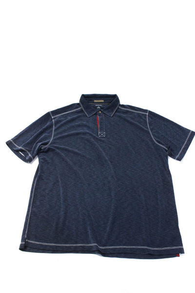 Saks Fifth Avenue Michael Bastian Oobe Brand Mens Blue Polo Shirt Size XL L lot3
