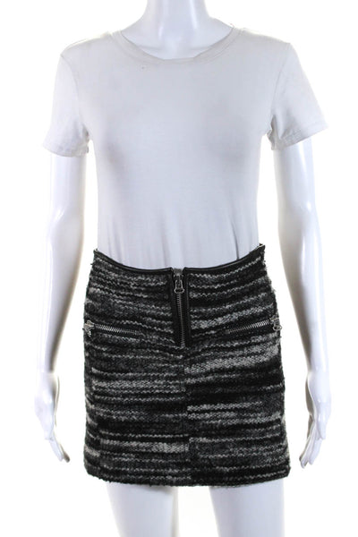 Etoile Isabel Marant Women's Zip Closure Pockets Micro Mini Skirt Black Size 0
