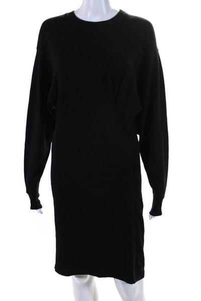 Etoile Isabel Marant Women's  Long Sleeves Cinch Mini Dress Black Size 36