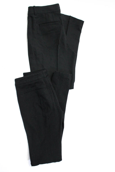 Vince Theory Womens Snapped Buttoned Skinny Straight Pants Black Size 0 00 Lot 2
