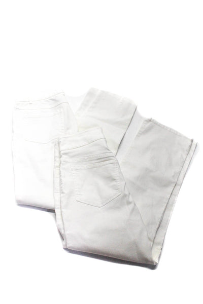 J. Mclaughlin W By Worth Womens Straight Leg Pants Jeans White Size 0 2 Lot 2