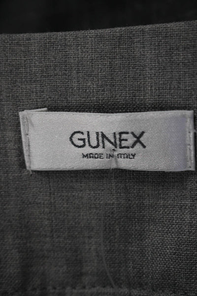 Gunex Womens Woven Fleece Pleated Belted Mini Pencil Skirt Gray Size 6