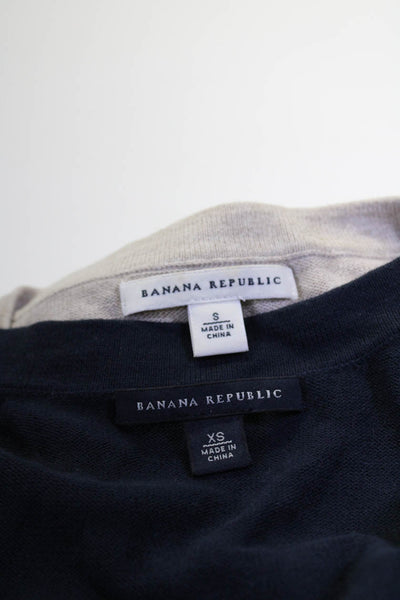 Banana Republic Womens Beaded Cardigan Sweater Brown Navy Size XS Small Lot 2