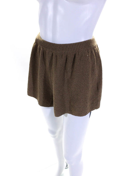 Bec + Bridge Womens Elastic Waist Casual Lounge Shorts Brown Size 2