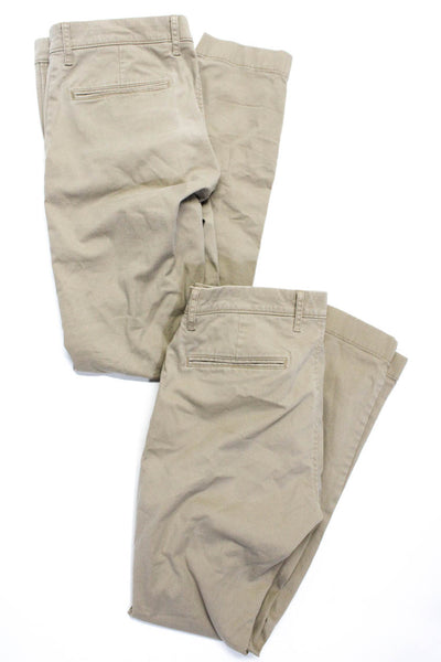 J Crew Mens 484 Slim Leg Khaki Pants Beige Cotton Size 30X30 Lot 2