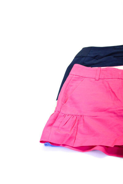 J Crew Adidas Womens Skort Short Shorts Blue Pink Size Small 2 Lot 2