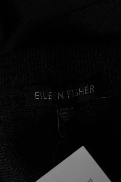 Eileen Fisher Womens Elastic Waistband Merino Wool A Line Skirt Gray Wool XS