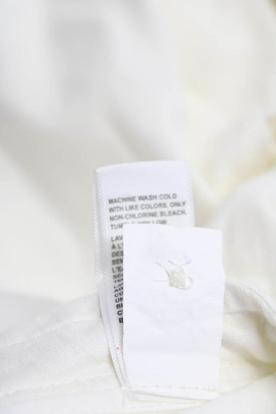Standard James Perse Monrow Womens Linen Drawstring Pants White Size XS 0 Lot 2