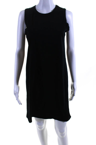 Kule Womens Black Cotton Crew Neck Sleeveless A-Line Tank Dress Size S