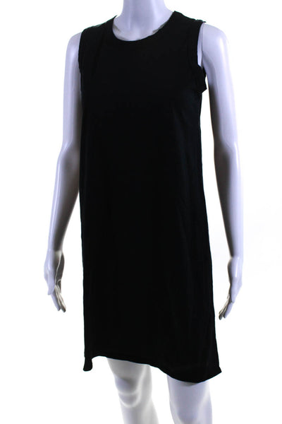 Kule Womens Black Cotton Crew Neck Sleeveless A-Line Tank Dress Size S