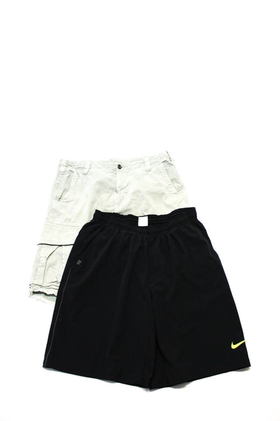 Save Khaki Nike Mens Athletic Cargo Chino Shorts Black Green Size 34 Large Lot 2