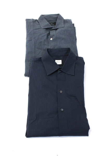 Armani Collezioni Rag & Bone Mens Long Sleeve Dress Shirt Size 16.5 Medium Lot 2