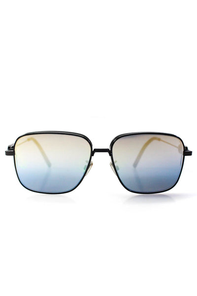 Christian Dior Womens CD Link N1U Iridescent Metal Aviator Sunglasses Black