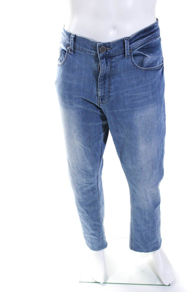 DL1961 Mens Cotton Medium Washed Buttoned Straight Leg Jeans Blue Size EUR38