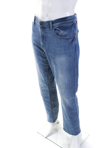 DL1961 Mens Cotton Medium Washed Buttoned Straight Leg Jeans Blue Size EUR38