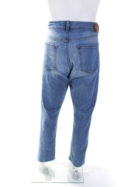 DL1961 Mens Cotton Medium Washed Buttoned Straight Leg Jeans Blue Size EUR38