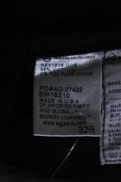 AG Adriano Goldschmied Mens The Harper Essential Straight Jeans Black Size 32