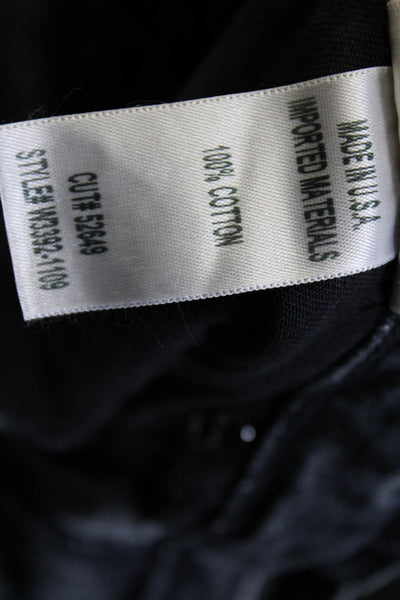 Goldsign Womens Cotton Distress Black Washed Straight Leg Jeans Black Size EUR29