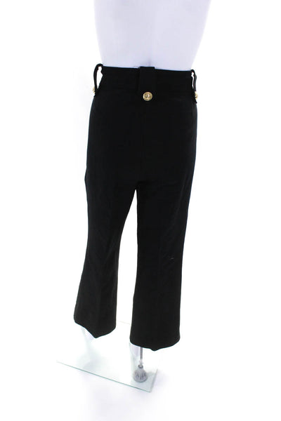 Derek Lam 10 Crosby Womens High Rise Double Breasted Pleated Pants Black Size 18