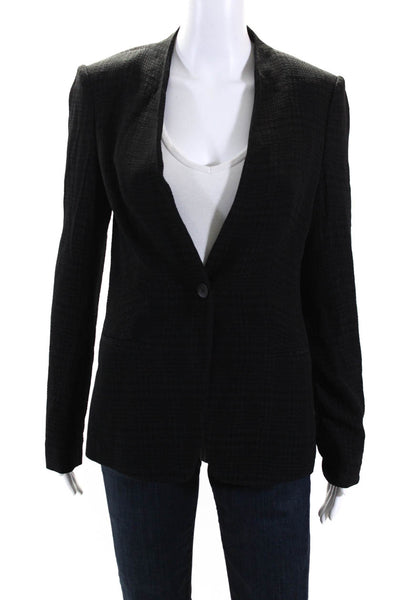 Boss Hugo Boss Women's Collared Long Sleeves Lined One Button Blazer Size 4