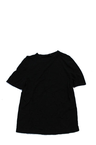 COS Mens Knit Terry Short Sleeve Crew Neck Tee Shirt Black Size Medium Lot 2