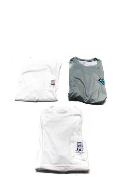 Southern Tide Men's Crewneck Long Sleeves Basic Jersey T-Shirt Gray Size M Lot 3