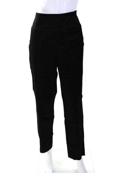 Reiss Womens Side Zip High Rise Straight Leg Dress Pants Black Size 10