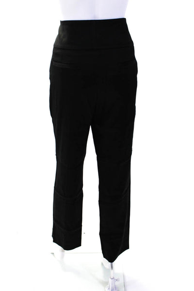 Reiss Womens Side Zip High Rise Straight Leg Dress Pants Black Size 10