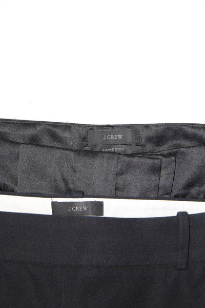 J Crew Womens Zipper Fly Pleated Trouser Pants Brown Black Size 4 8 Lot 2