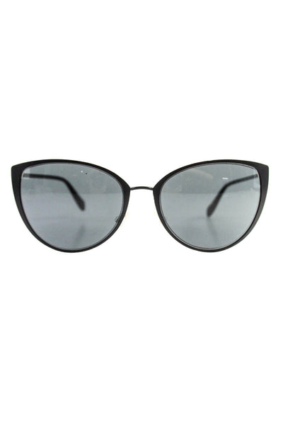 Oliver Peoples Womens Cat Eye Matte Black Frame Medium Tint Sunglasses 140mm