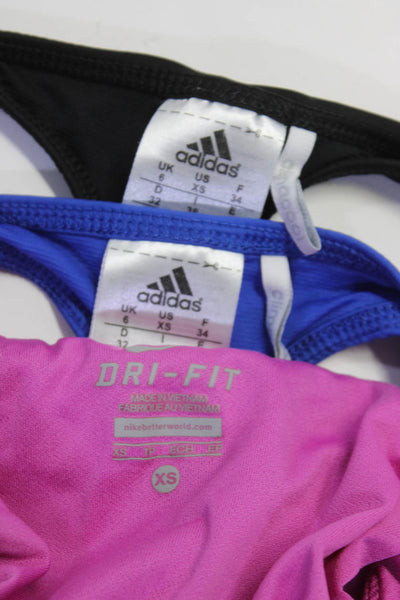 Adidas Womens Scoop Neck Tank Tops Athletic Shorts Blue Pink Size XS Lot 3