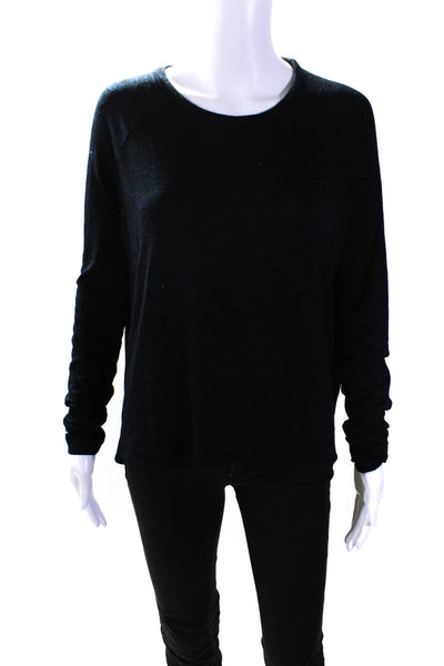 Rag & Bone Jean Womens Long Sleeves Sweater Navy Blue Black Size Small