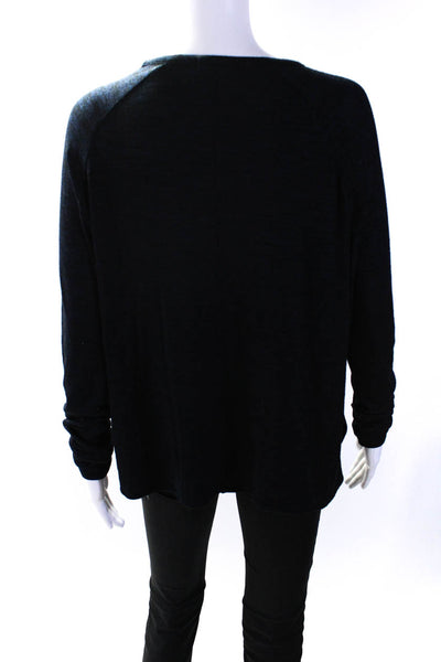 Rag & Bone Jean Womens Long Sleeves Sweater Navy Blue Black Size Small