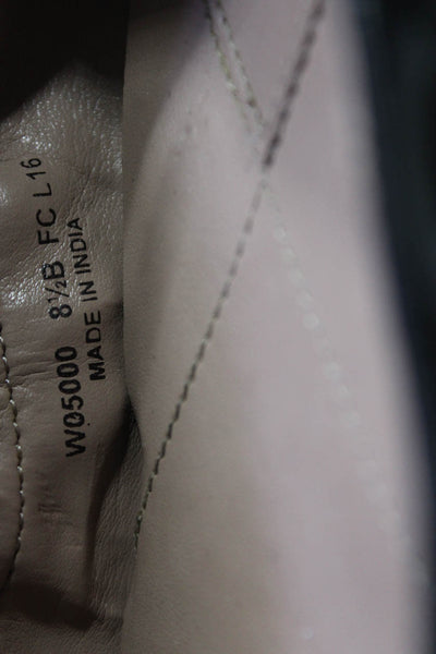 Cole Haan Womens Patent Leather Cap Toe Ballet Flats Black Size 8.5