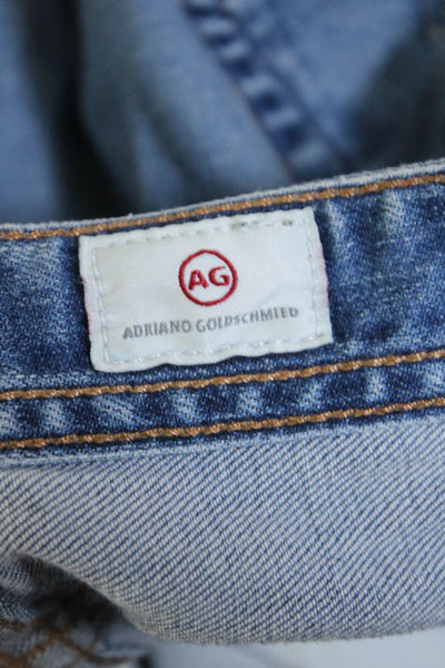 Adriano Goldschmied Mens The Graduate Tailored Leg Light Wash Cotton Jeans Size