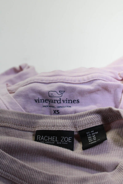 Rachel Zoe Vineyard Vines Womens Tank Top T-Shirts Pink Blue Size M XS Lot 4