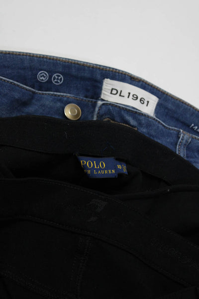 DL 1961 7 For All Mankind Polo Ralph Lauren Womens Pants Blue Size 10 30 Lot 3