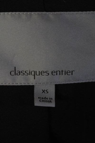 Classiques Entier Womens Open Front 3/4 Sleeve Jacket Gray Black Size XS