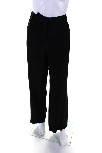 Sonia Rykiel Womens Buttoned Zipped Straight Leg Dress Pants Black Size EUR42