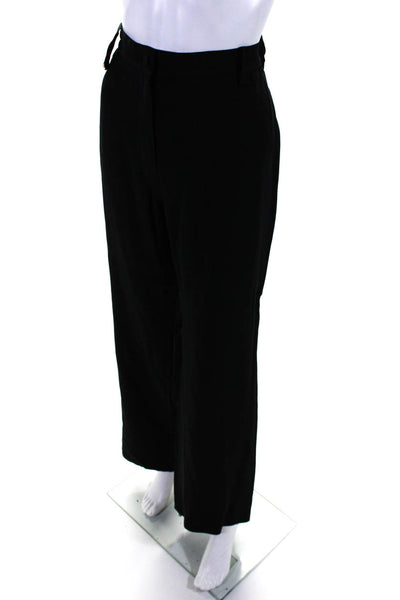 Sonia Rykiel Womens Buttoned Zipped Straight Leg Dress Pants Black Size EUR42