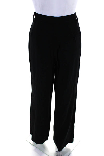 Sonia Rykiel Womens Buttoned Zipped Straight Leg Dress Pants Black Size EUR42