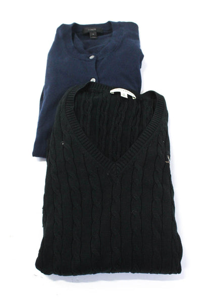 Fairway & Greene J Crew Womens Sweaters Cardigan Black Size S M Lot 2