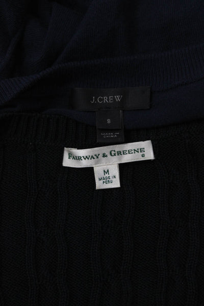 Fairway & Greene J Crew Womens Sweaters Cardigan Black Size S M Lot 2