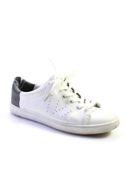 Vince Women's Round Toe Lace Up Rubber Sole Casual Sneakers White Size 8
