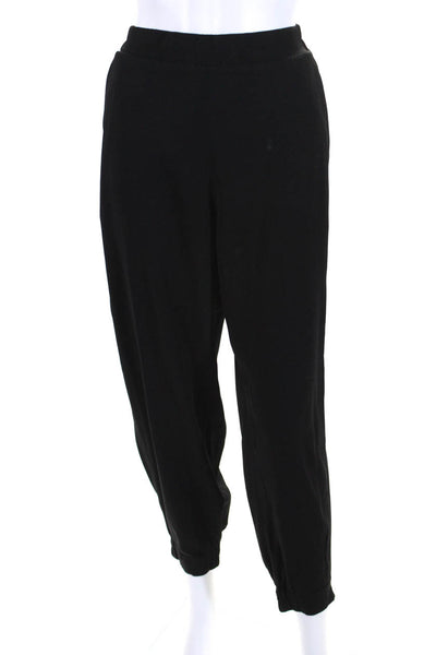 COS Womens Elastic Waist Slip-On Tapered Leg Jogger Dress Pants Black Size 8
