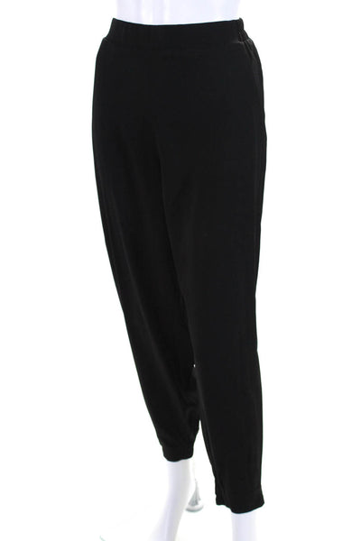 COS Womens Elastic Waist Slip-On Tapered Leg Jogger Dress Pants Black Size 8
