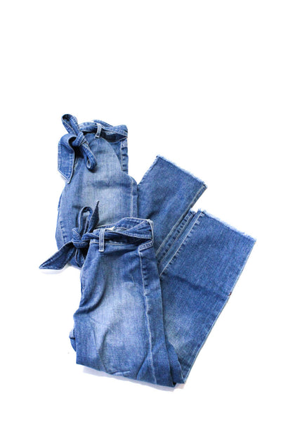 Joes Womens Medium Washed Buttoned Straight Leg Jeans Blue Size EUR25 Lot 2