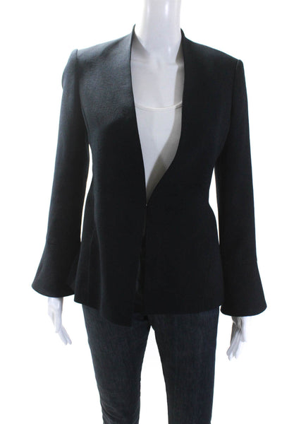 Club Monaco Womens Navy Blue One Button Long Sleeve Blazer Size 0